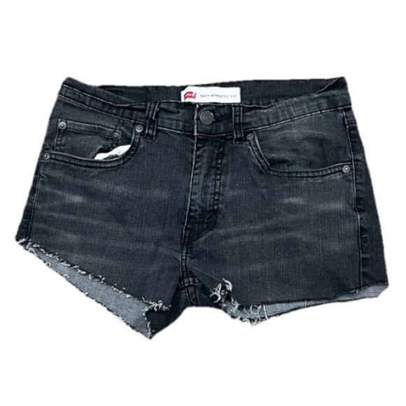 Levis charcoal mid rise 541 Womens Cut Off Shorts beach boho summer vacation 27” - Picture 1 of 10